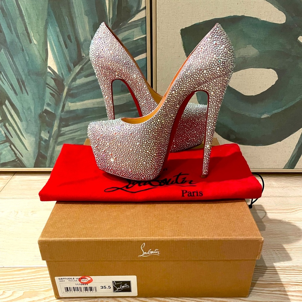 Christian Louboutin Daffodile 160 Custom Strassed size 35.5